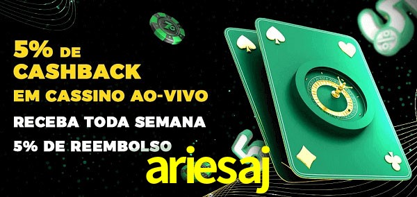 Promoções do cassino ao Vivo ariesaj